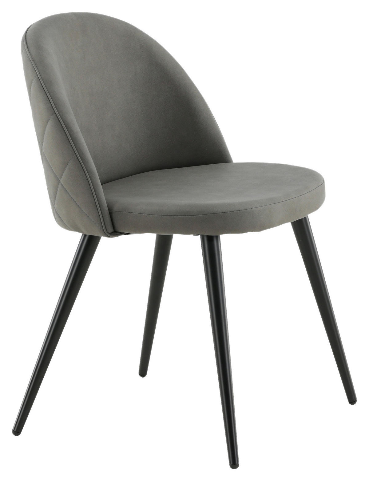 STUHL-SET  in Stahl Metall, Kunststoff  - Dunkelgrau/Beige, Design, Kunststoff/Textil (50/76,5/57cm) - Livetastic