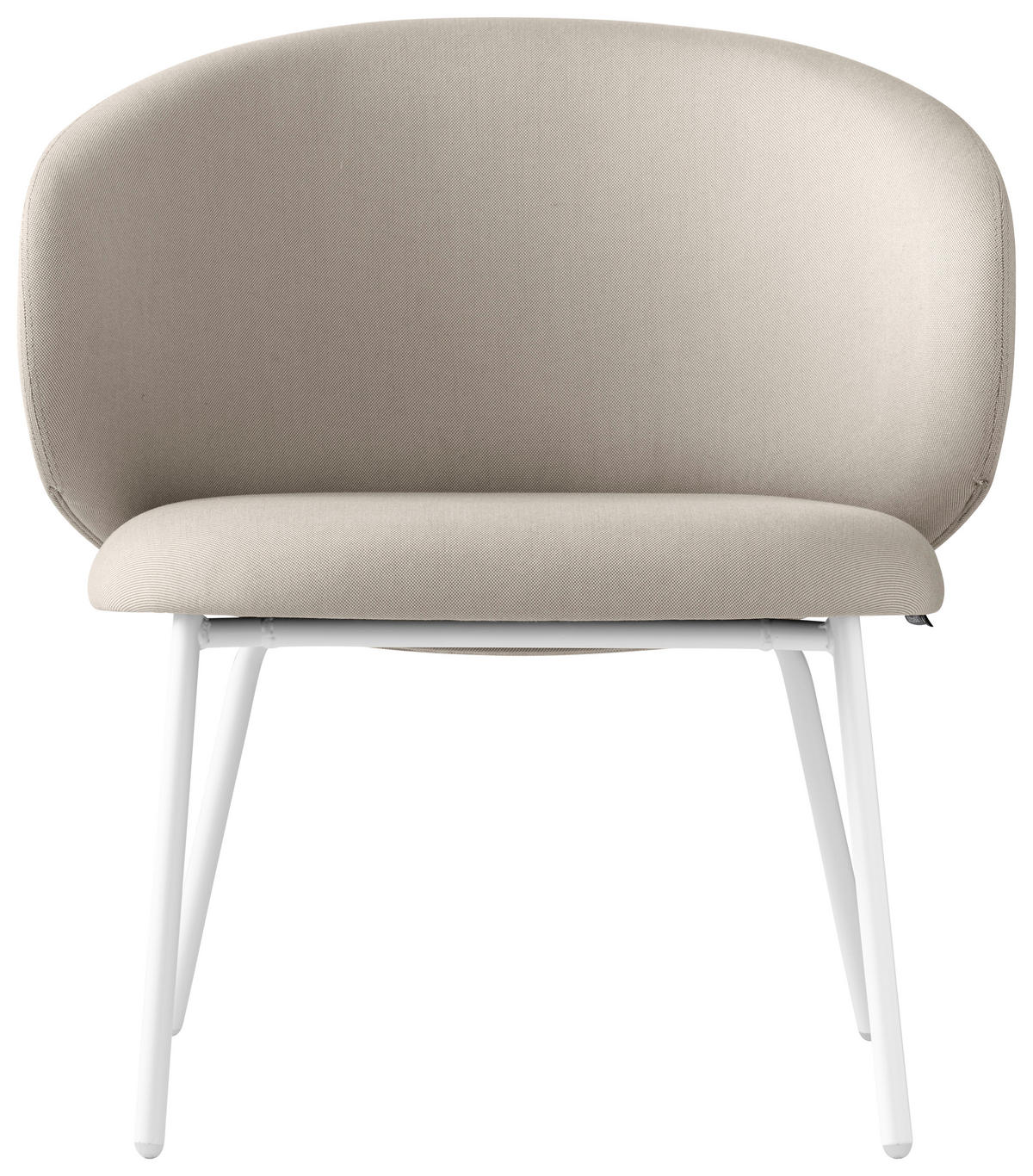 GARTENSESSEL Weiß, Sandfarben  - Sandfarben/Weiß, Basics, Textil/Metall (69/72/71cm) - Connubia 