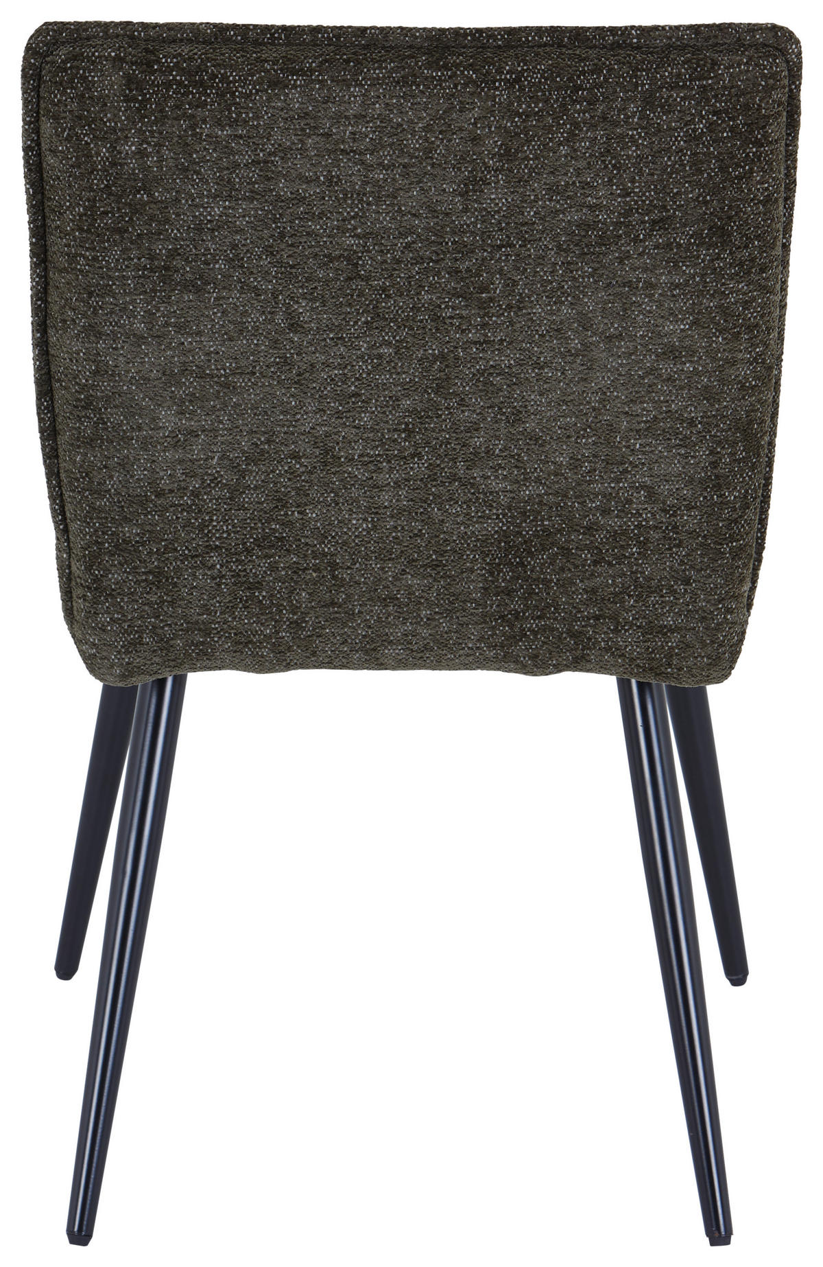 STUHL Leinenoptik Grün  - Schwarz/Grün, MODERN, Textil/Metall (57/84/48cm) - MID.YOU