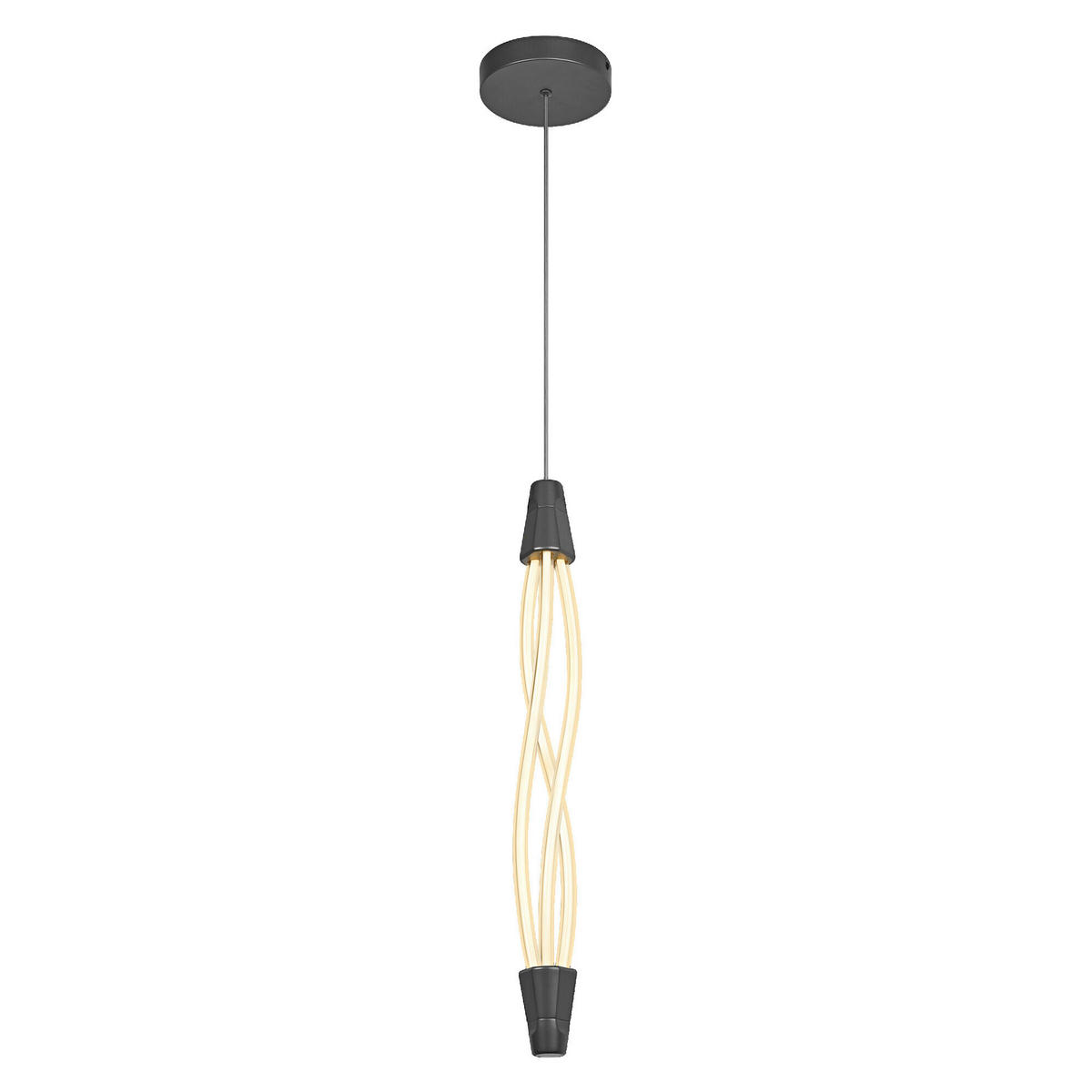LED-HÄNGELEUCHTE 15/112 cm  - Dunkelgrau, Design, Kunststoff (15/112cm) - Osram