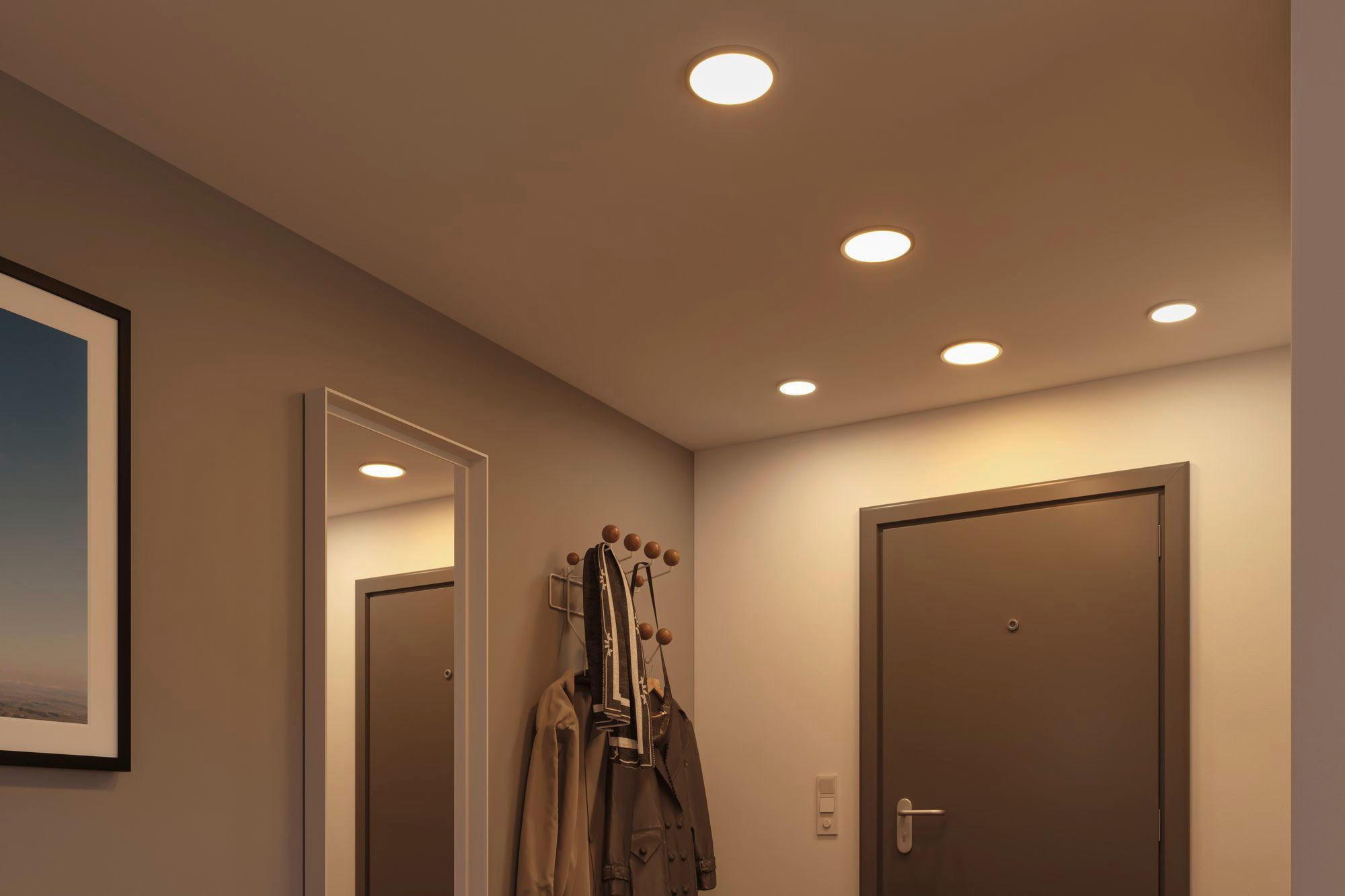 LED-PANEEL  - Chromfarben, Design, Kunststoff (11,8/1,2cm) - Paulmann