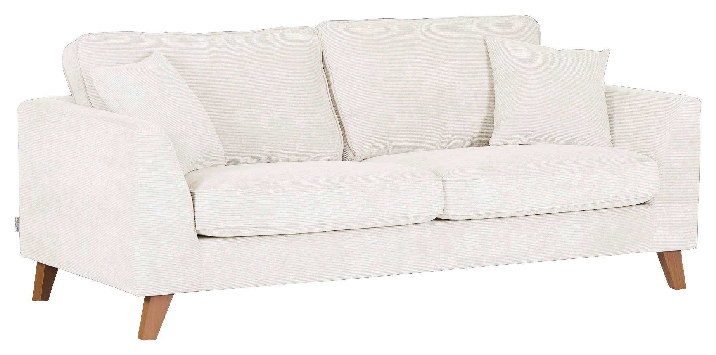3-SITS SOFFA i manchester naturfärgad  - bokfärgad/naturfärgad, Design, trä/textil (200/63/90cm) - MID.YOU