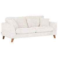 3-SITZER-SOFA in Cord Naturfarben  - Buchefarben/Naturfarben, Design, Holz/Textil (200/63/90cm) - MID.YOU