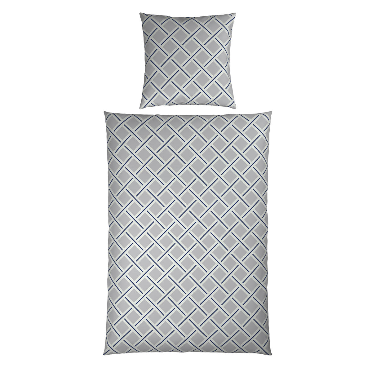 BETTWÄSCHE Satin 135/200 cm  - Silberfarben/Grau, Textil (135/200cm) - Novel