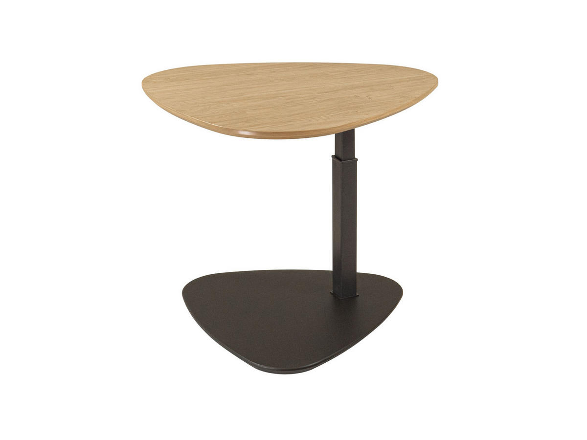 BEISTELLTISCH in Holz, Metall, Holzwerkstoff 75/75/47-65 cm  - Wildeiche/Anthrazit, Natur, Holz/Holzwerkstoff (75/75/47-65cm) - Novel