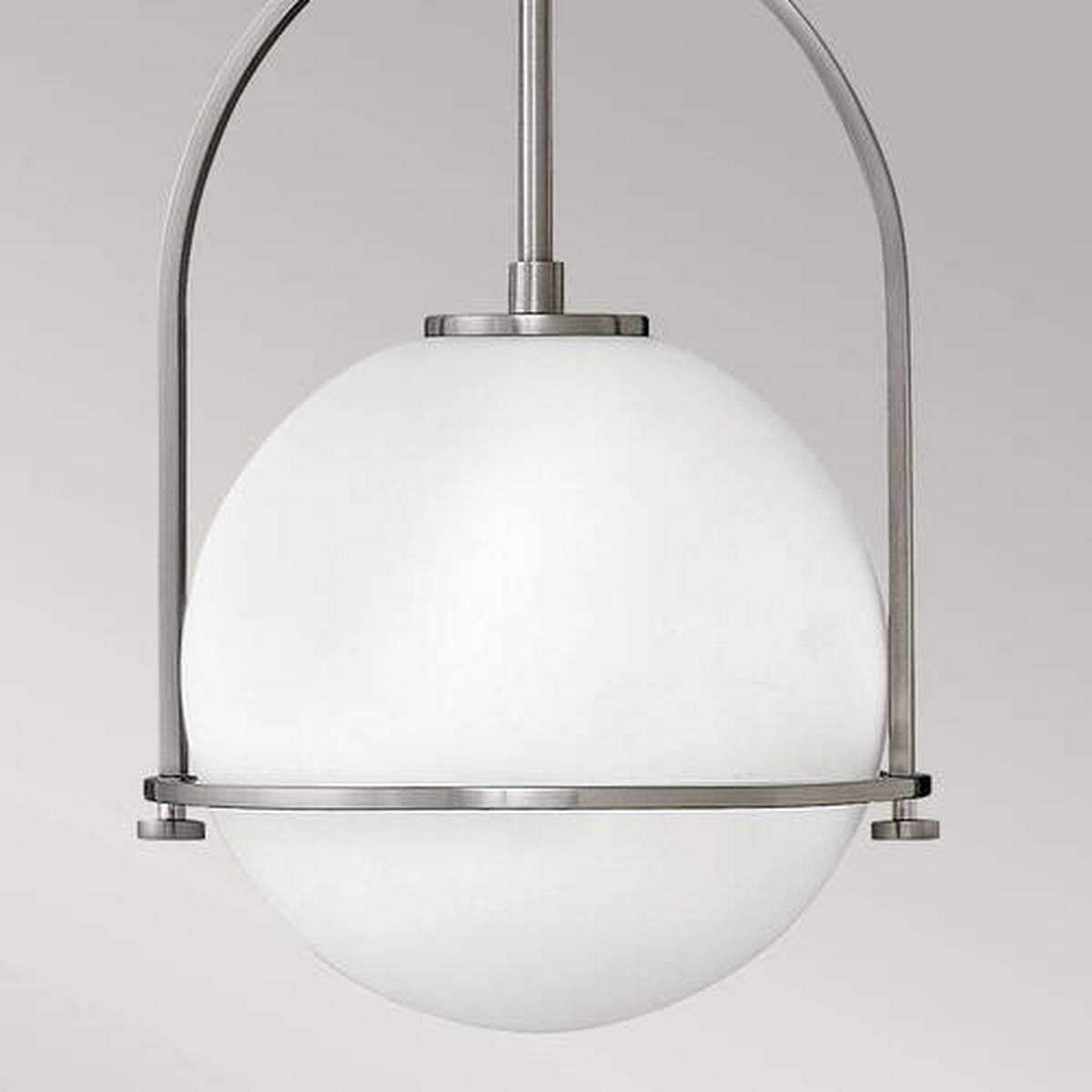 VISEČA SVETILKA  Elstead Somerset      28.9/50.3 cm      E27 - barve niklja, Design, kovina/steklo (28.9/50.3cm) - Elstead Lighting