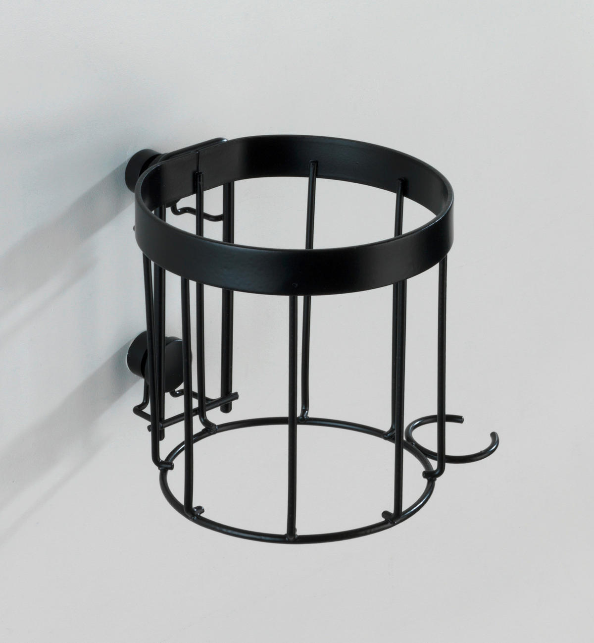 HÅRFÖNSHÅLLARE metall  - svart, Basics, metall (13/10/13cm)