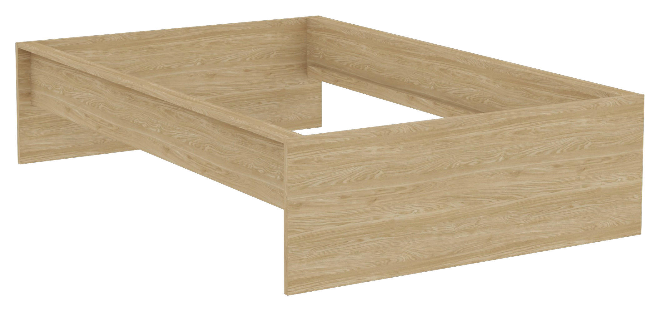 POSTEĽNÝ RÁM, 120/200 cm - farba duba, Konventionell, kompozitné drevo (120/200cm) - Hom`in