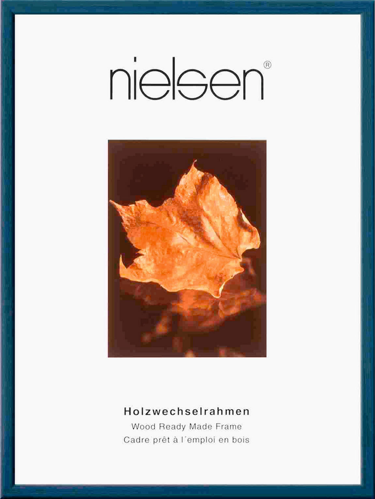BILDERRAHMEN 24/30 cm  - Dunkelblau, Basics, Holz (24/30cm) - Nielsen