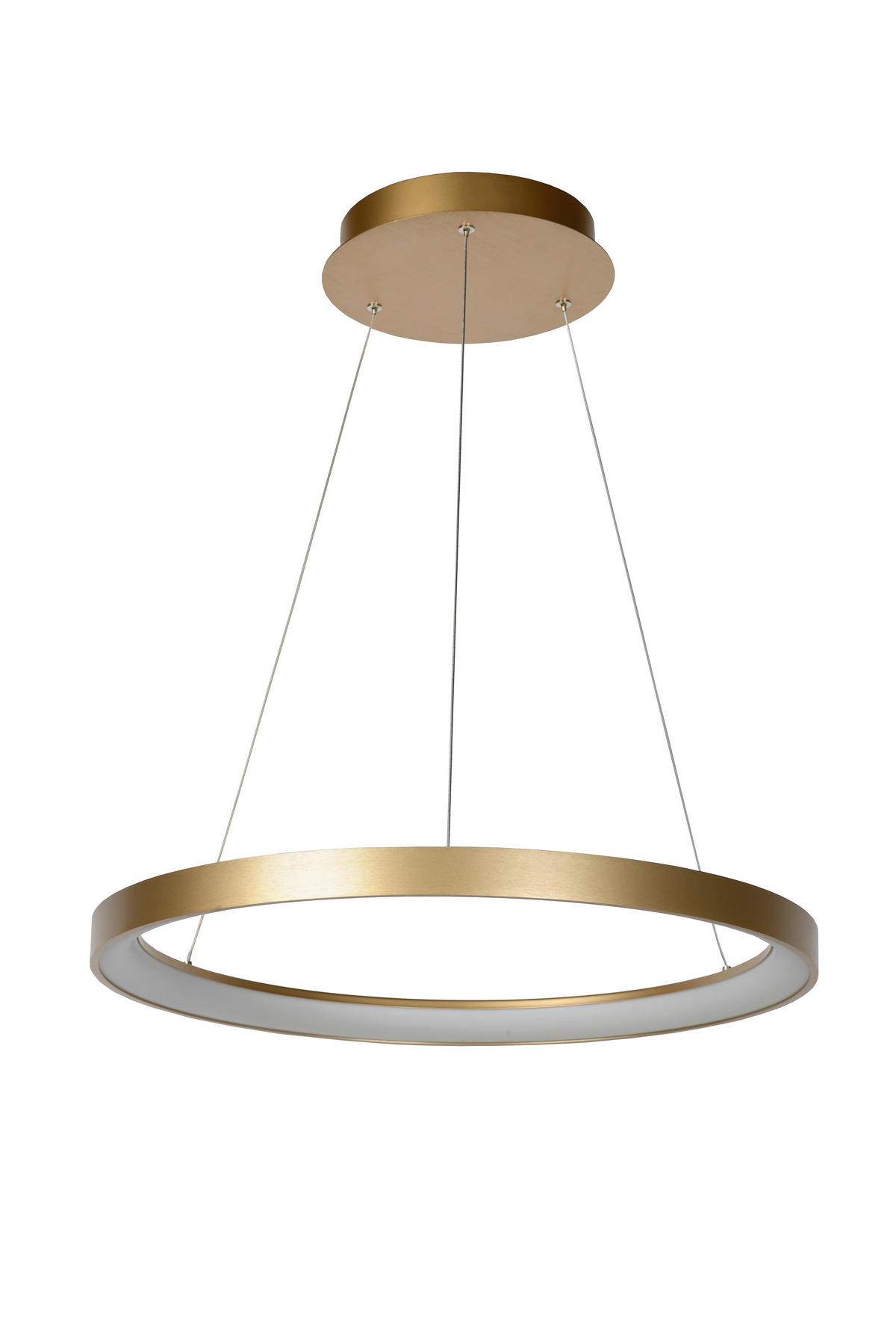 LED-HÄNGELEUCHTE   - Messingfarben/Opal, Design, Kunststoff/Metall (58/150cm) - Lucide