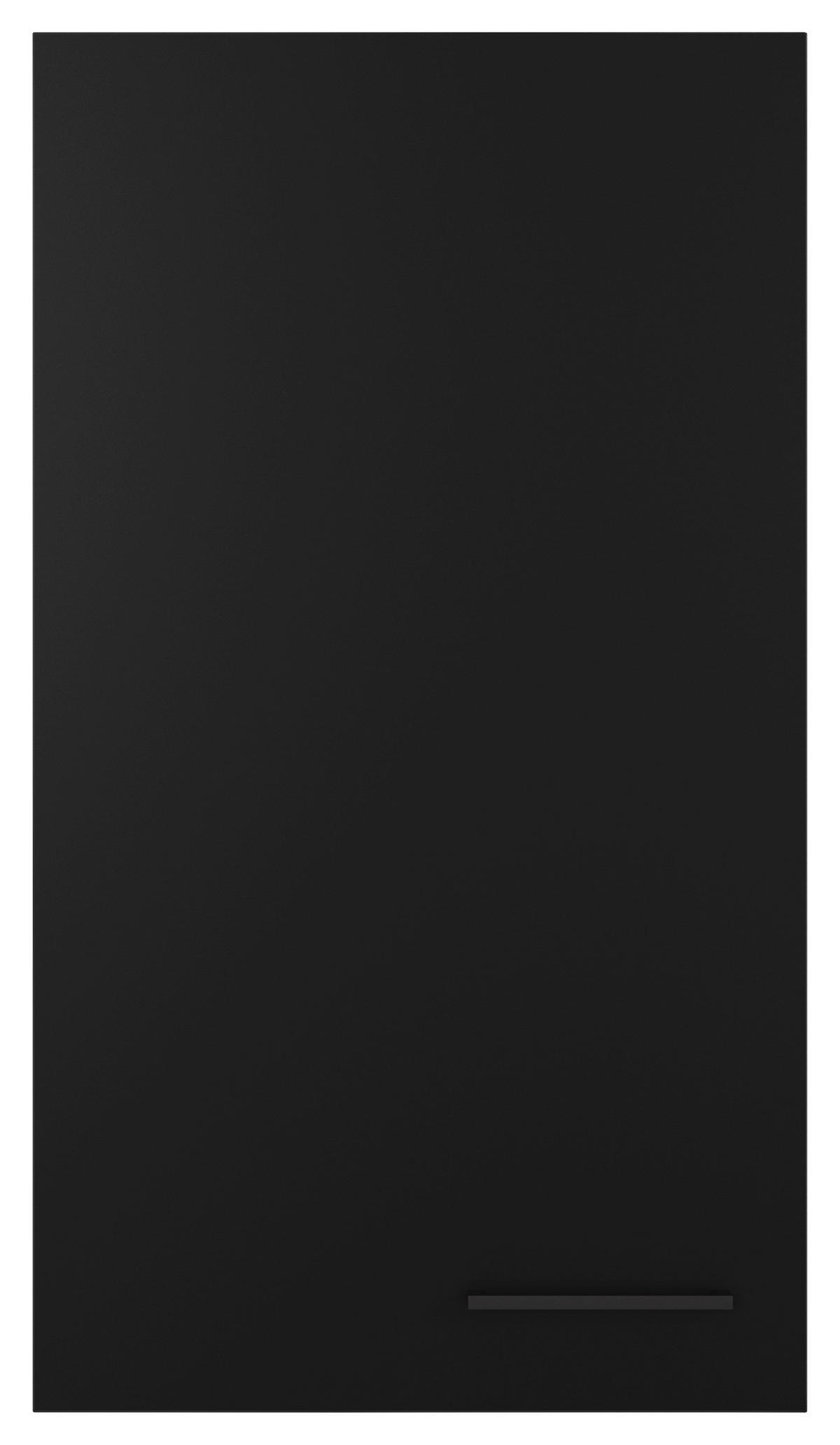 KÜCHENOBERSCHRANK 50/89/32 cm  in Schwarz, Eichefarben  - Eichefarben/Schwarz, KONVENTIONELL, Holzwerkstoff/Metall (50/89/32cm) - FlexWell