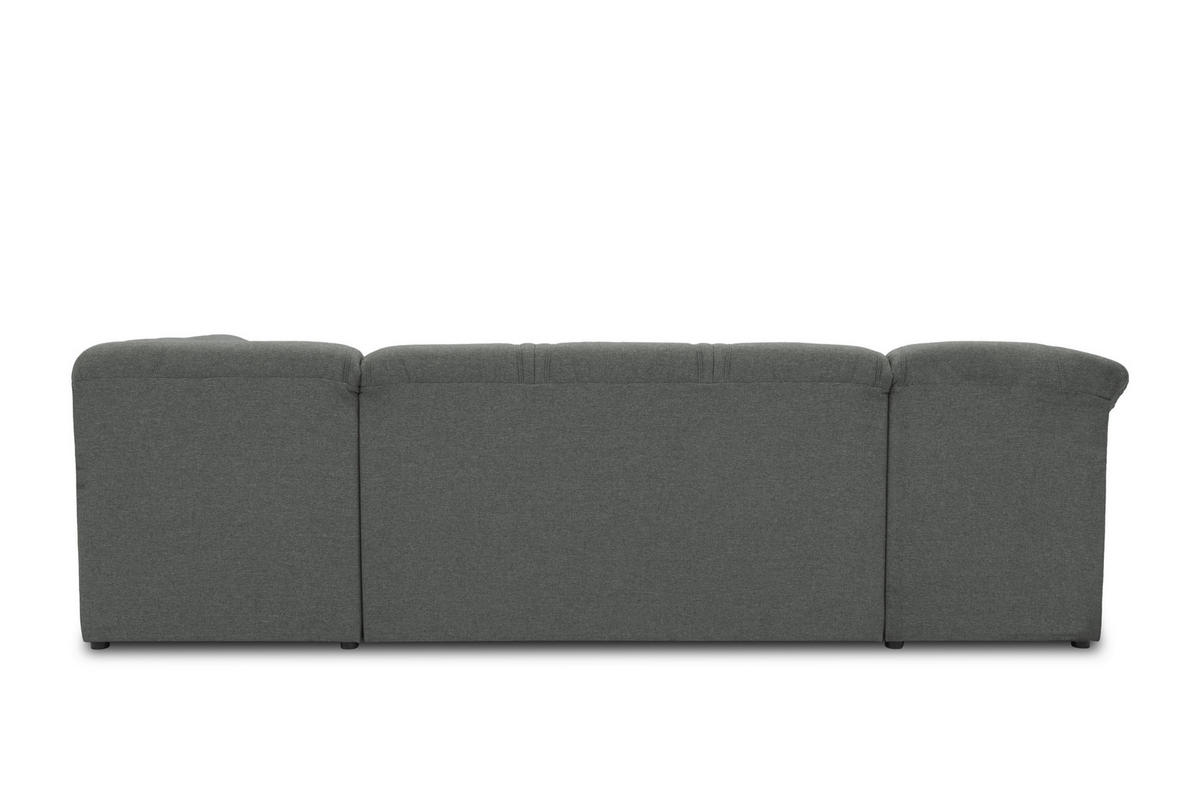 WOHNLANDSCHAFT Dunkelgrau Mikrofaser  - Dunkelgrau/Schwarz, KONVENTIONELL, Kunststoff/Textil (146/295/180cm) - MID.YOU