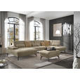 WOHNLANDSCHAFT in Webstoff Beige  - Beige/Schwarz, Design, Textil/Metall (157/354/208cm) - Dieter Knoll