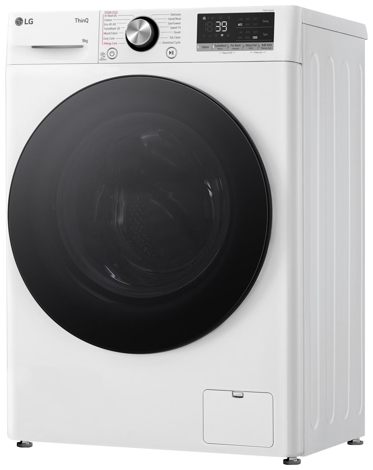 WASCHMASCHINE F2V7SLIM9   - Weiß, Basics, Glas/Kunststoff (60/85/47,5cm) - LG