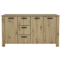 SIDEBOARD  in 160/84/40 cm  - Schwarz/Eiche Artisan, Design, Holzwerkstoff (160/84/40cm) - MID.YOU