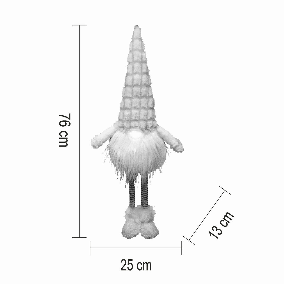 MANÓ - fehér, Basics, textil (25/76/13cm)