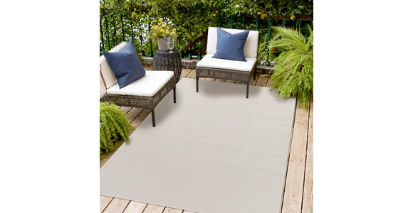 OUTDOORTEPPICH 240/340 cm Columbia Meliert Weiß  - Weiß, Design, Textil (240/340cm) - Novel
