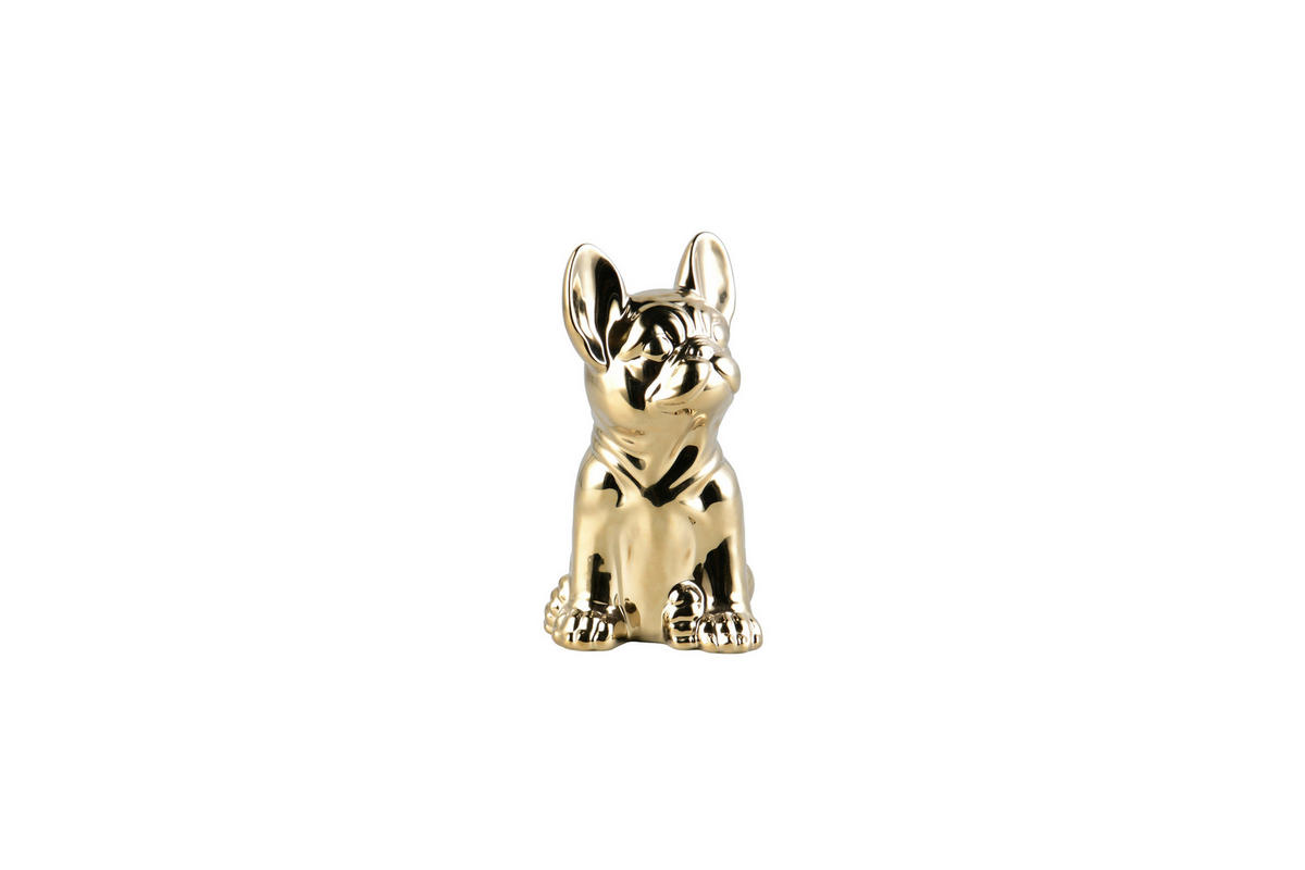 DEKOHUND - Goldfarben, Design, Keramik (14/20/11cm)