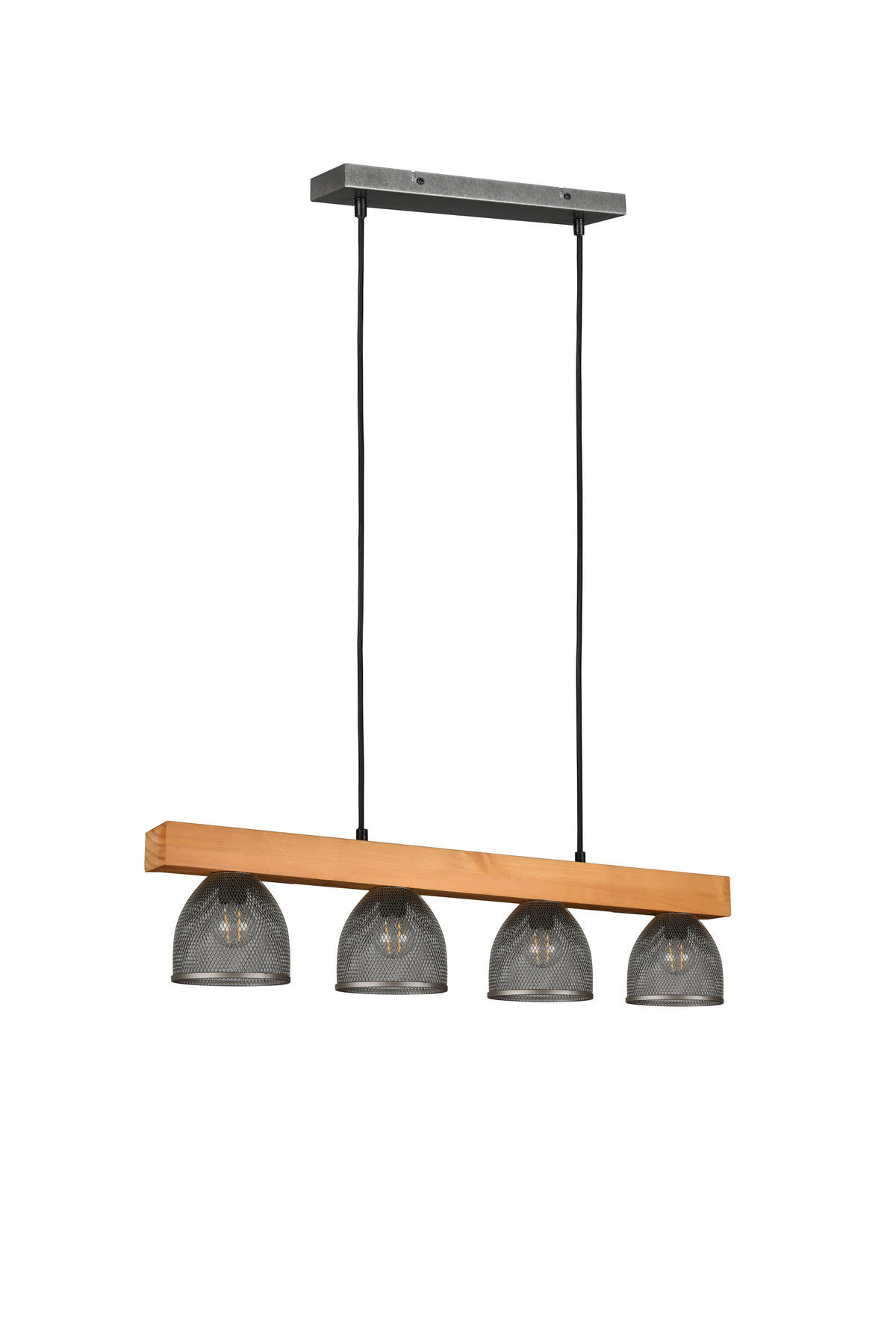 LUSTER   75/150/12 cm     - boja nikla, Prirodno, drvo/metal (75/150/12cm)