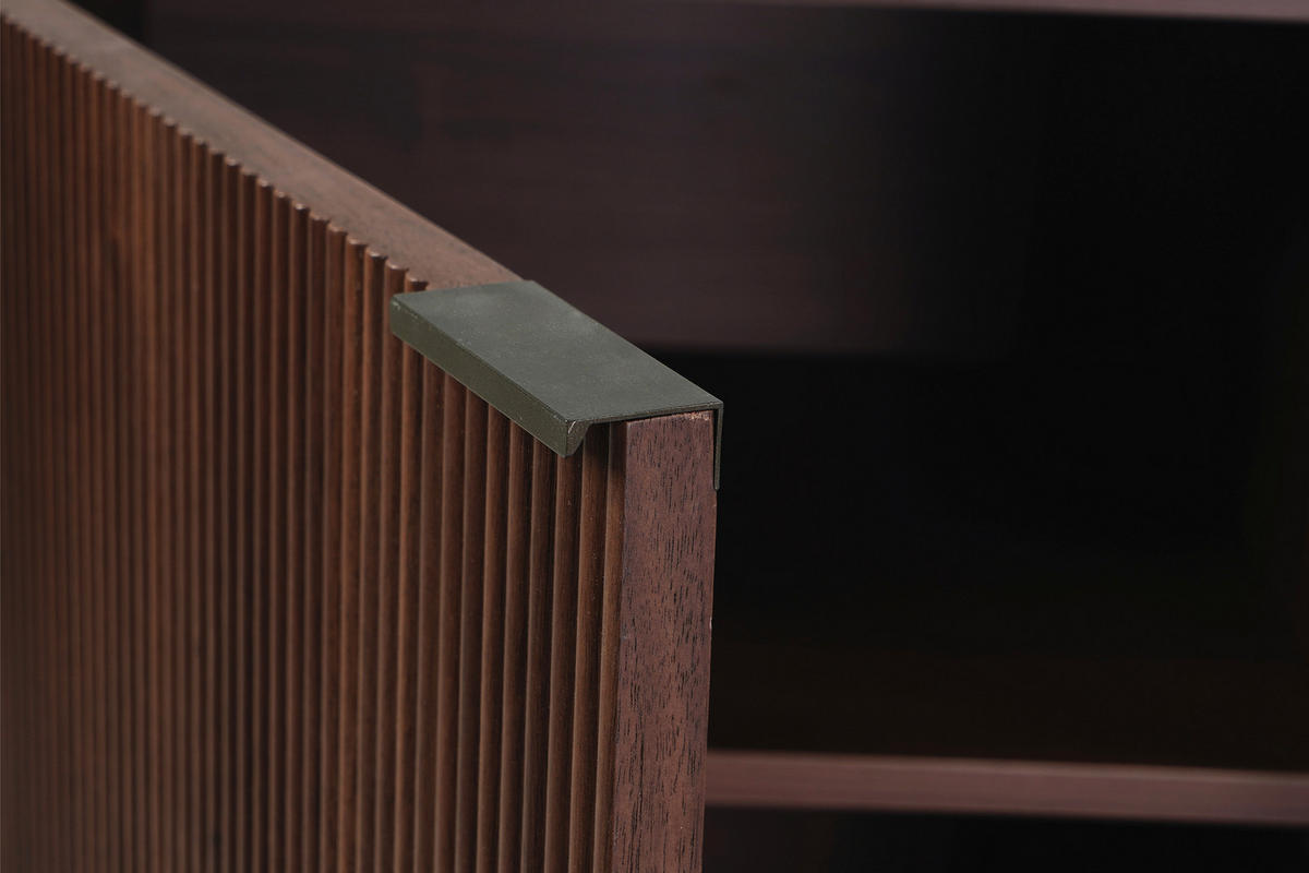SIDEBOARD  200/77/50 cm  - Beige/Walnussfarben, Design, Glas/Keramik (200/77/50cm) - Dieter Knoll