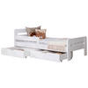 Bett Bennet mit Schubkasten 90/200 cm  in Weiss   - Weiss, Modern, Holz (90/200cm) - MID.YOU