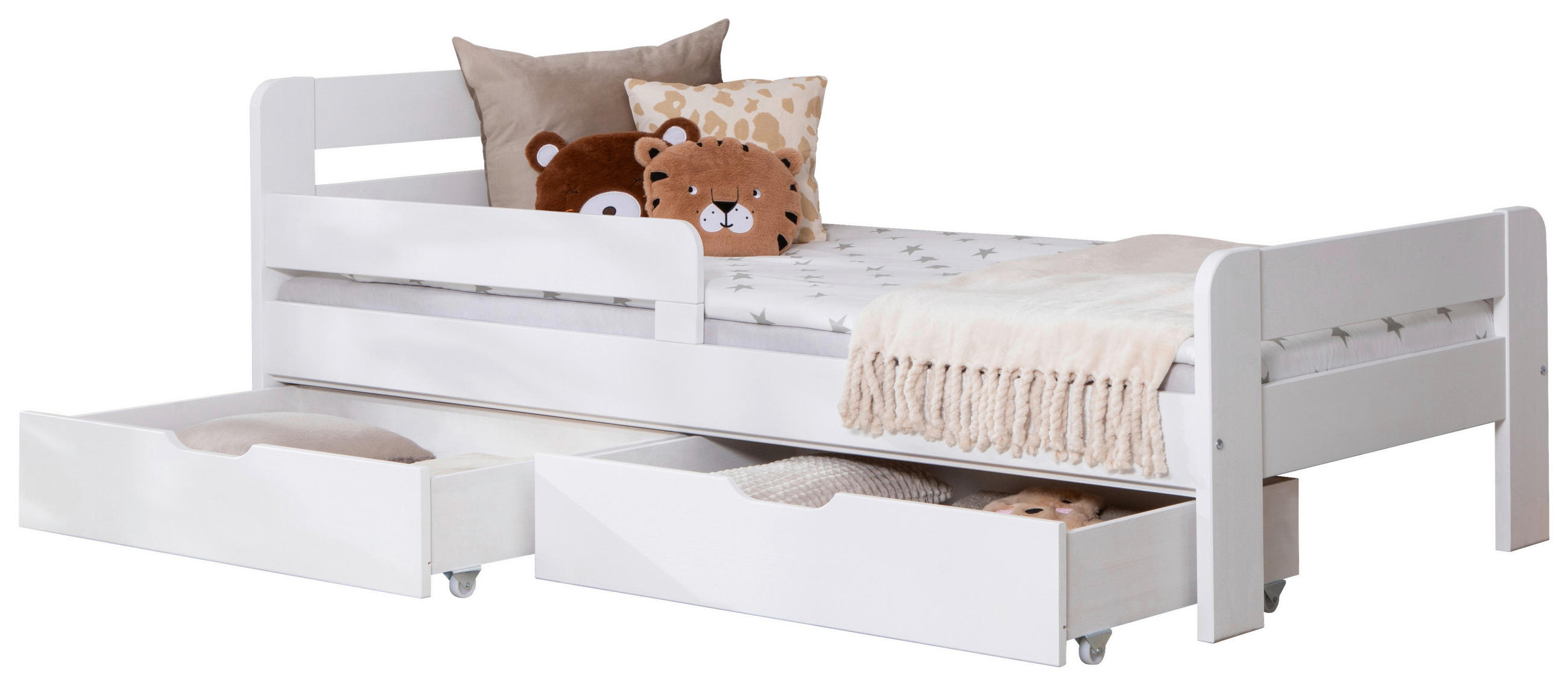 MID.YOU POSTEĽ S ÚLOŽNÝM PRIESTOROM, 90/200 cm biela