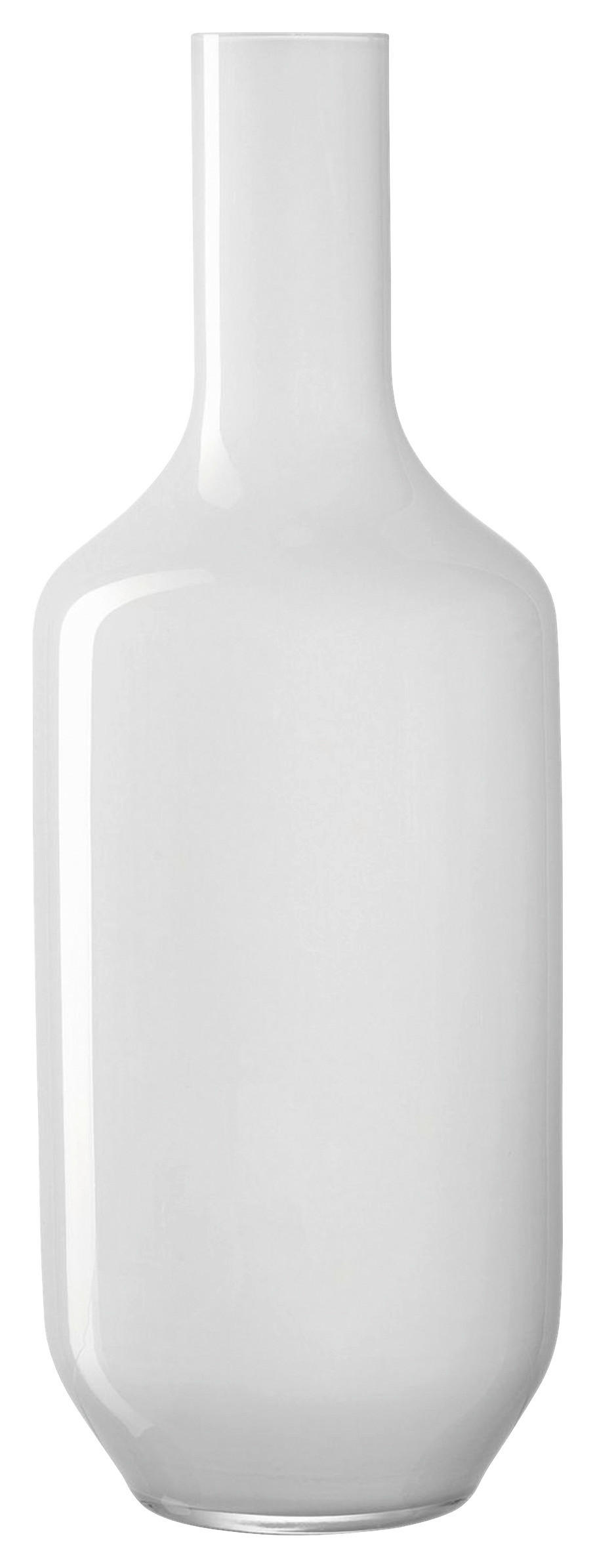 VÁZA, sklo, 64 cm - bílá, Basics, sklo (64cm) - Leonardo