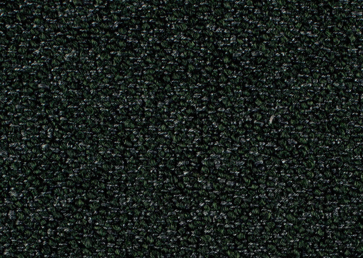 ECKSOFA in Flachgewebe, Struktur Dunkelgrün  - Dunkelgrün/Anthrazit, Design, Textil/Metall (254/230cm) - Johann Jakob