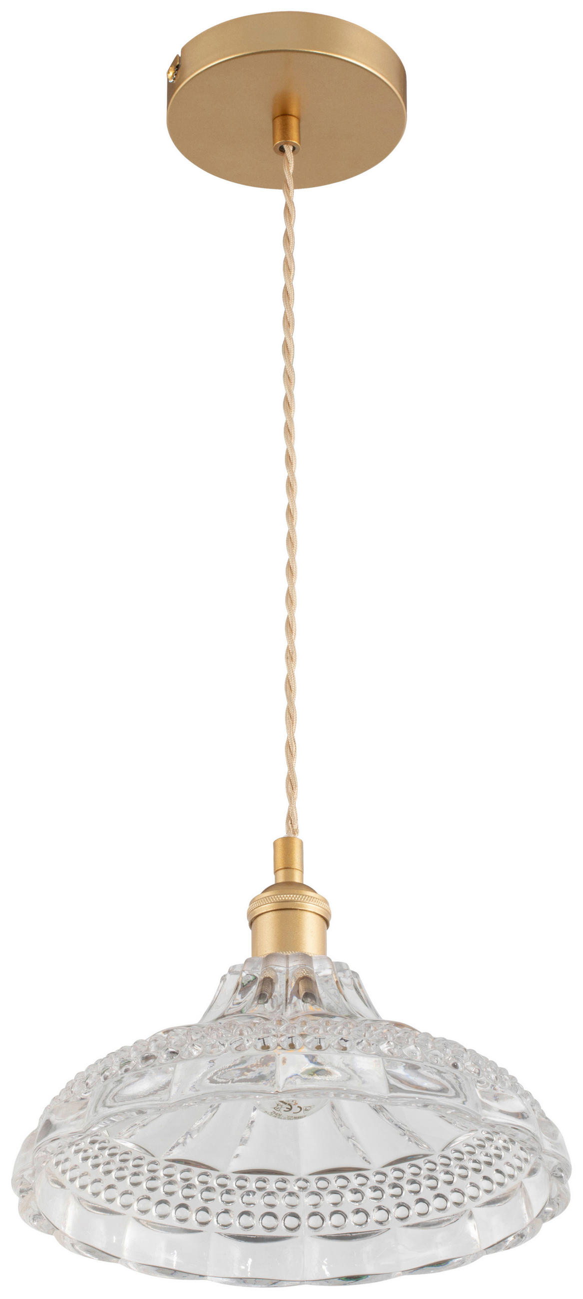 HÄNGELEUCHTE 25/120 cm  - Klar, Trend, Glas/Metall (25/120cm) - Novel