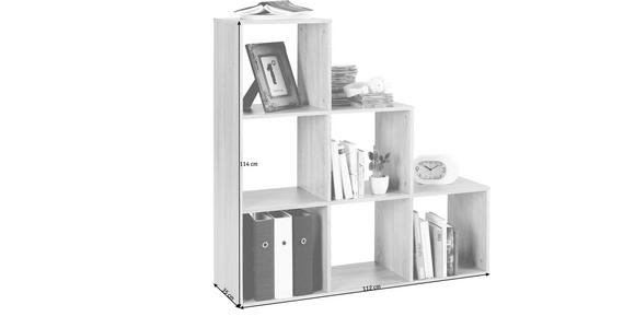 REGALELEMENT Sonoma Eiche  - Sonoma Eiche, LIFESTYLE, Holzwerkstoff (112/114/35cm) - Carryhome