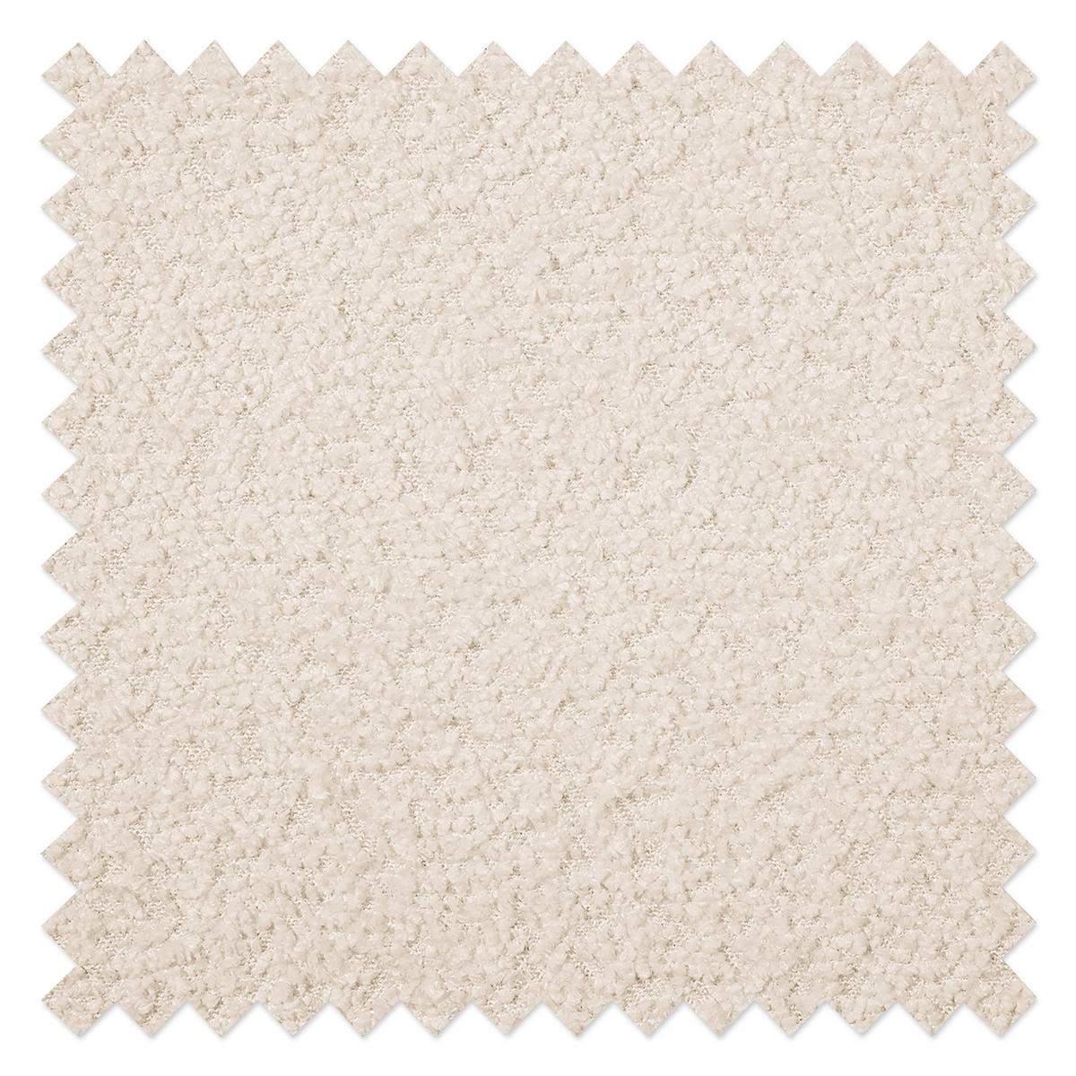 ECKSOFA Ariella Weiß Bouclé  - Naturfarben/Weiß, Design, Holz/Textil (231/161cm) - Livetastic