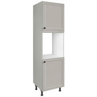 GERÄTEUMBAUSCHRANK 60/216,6/58 cm  in Grau  - Schwarz/Grau, MODERN, Holzwerkstoff/Metall (60/216,6/58cm) - Nobilia