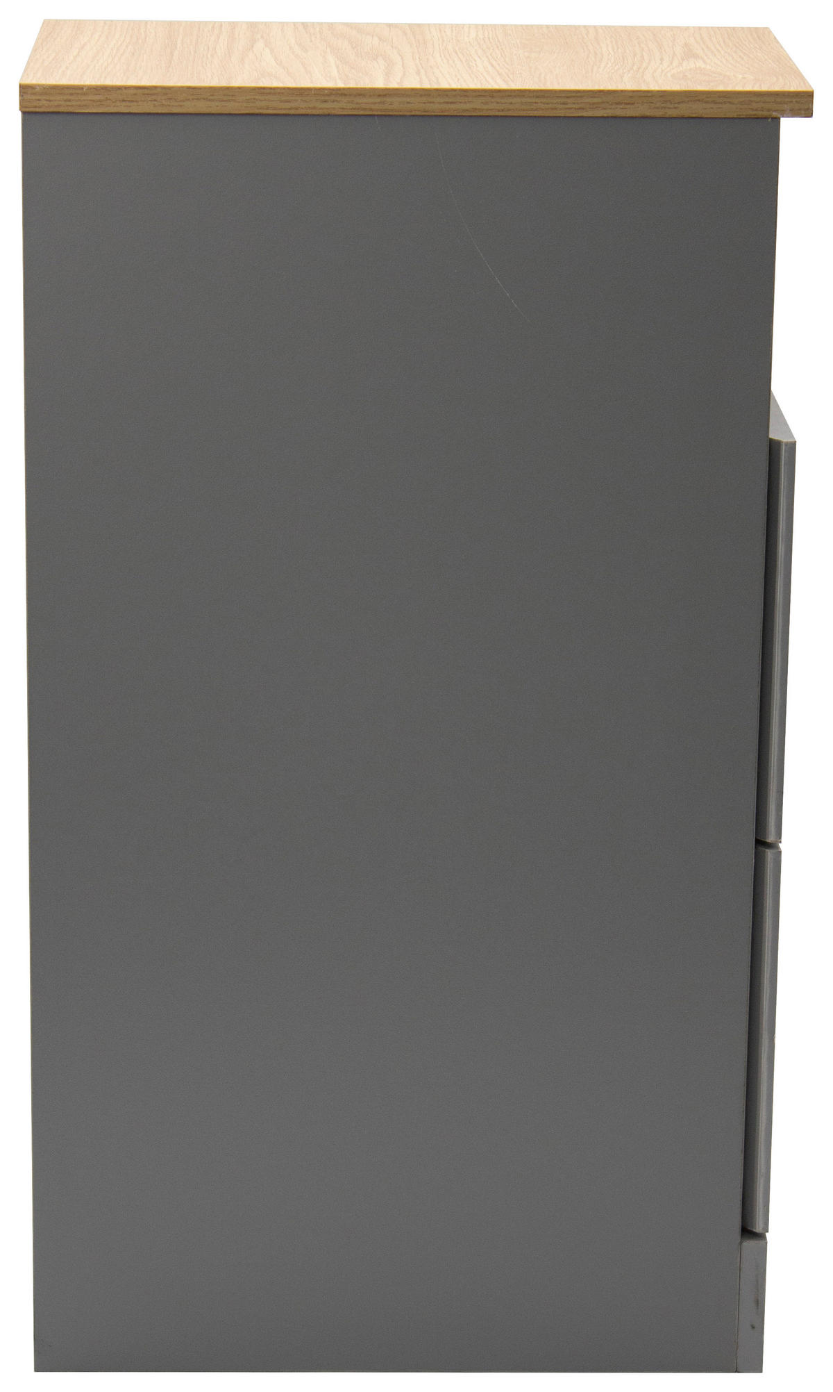 NACHTSCHRANK 19,6/60/34 cm, Grau, Eiche Artisan,  - Eiche Artisan/Grau, Basics, Holzwerkstoff (19,6/60/34cm) - Boxxx