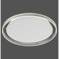 LED-DECKENLEUCHTE  Smart 79,4/8 cm   - Silberfarben, Design, Kunststoff/Metall (79,4/8cm) - Paul Neuhaus
