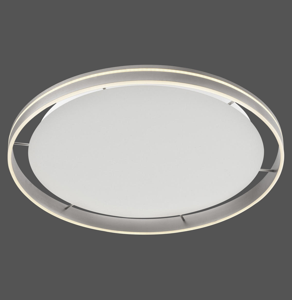 LED-DECKENLEUCHTE  Smart 79,4/8 cm   - Silberfarben, Design, Kunststoff/Metall (79,4/8cm) - Paul Neuhaus
