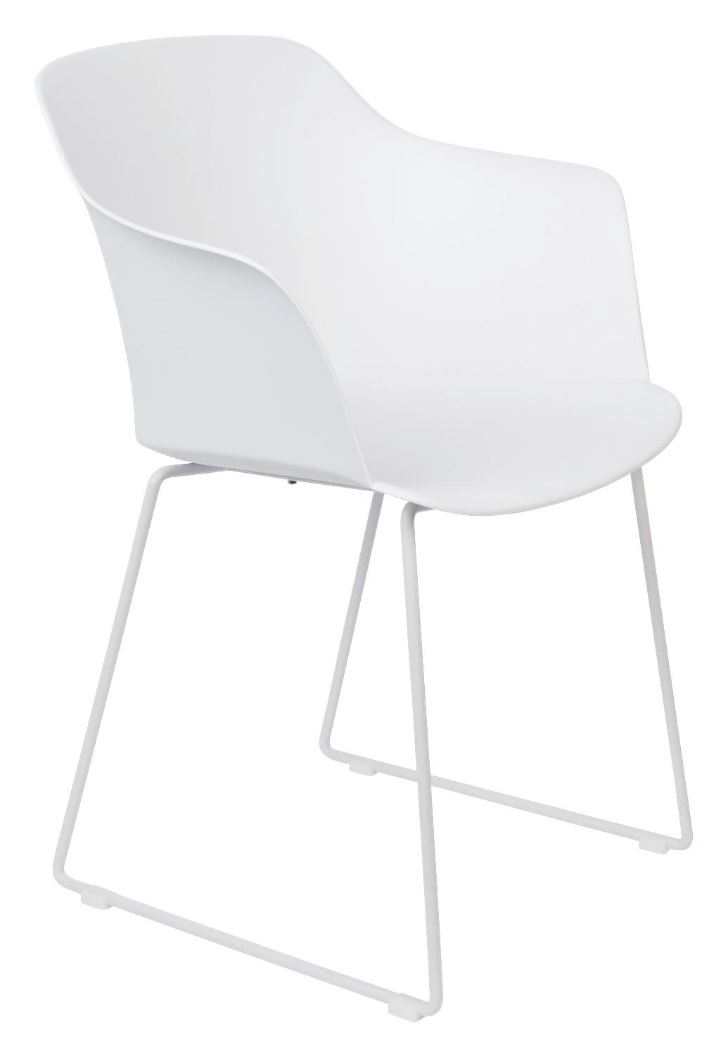 ŽIDLE S PODRUČKAMI, bílá - bílá, Trend, kov/plast (58/81,5/54cm) - Livetastic
