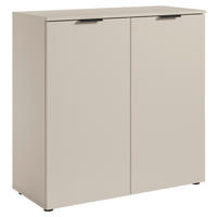 KOMODA  90/90/40 cm  kašmir  - kašmir/crna, Osnovno, pločasti materijal/plastika (90/90/40cm) - Xora