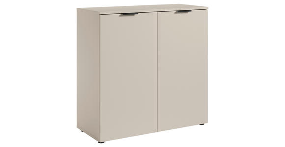 KOMMODE in 90/90/40 cm - Kaschmir/Schwarz, Basics, Holzwerkstoff/Kunststoff (90/90/40cm) - Carryhome