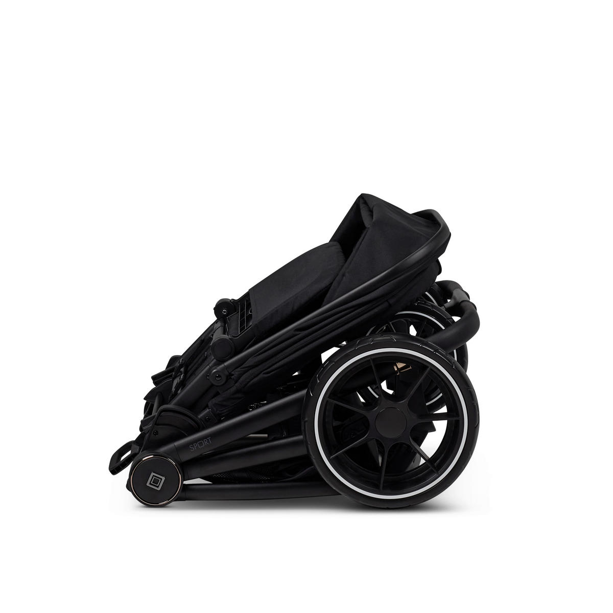 KIŠOBRAN KOLICA  Sport  - crna, Basics, tekstil (95/57/105cm) - Moon