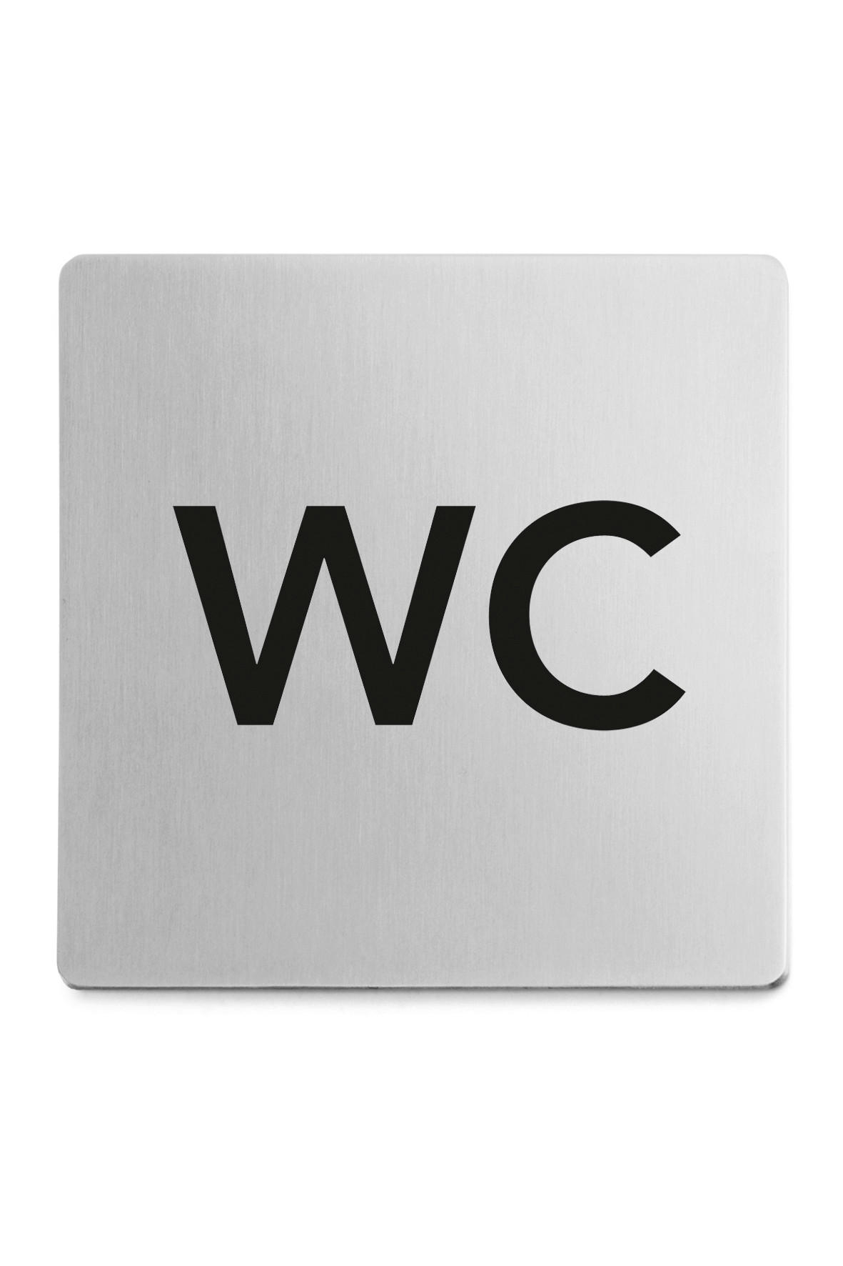 NATPIS DEKORATIVNI - boje oplemenjenog čelika, Basics, metal (8/8cm) - Zack