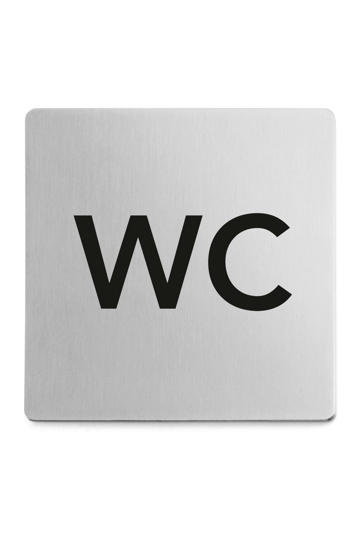 NATPIS DEKORATIVNI - boje oplemenjenog čelika, Basics, metal (8/8cm) - Zack