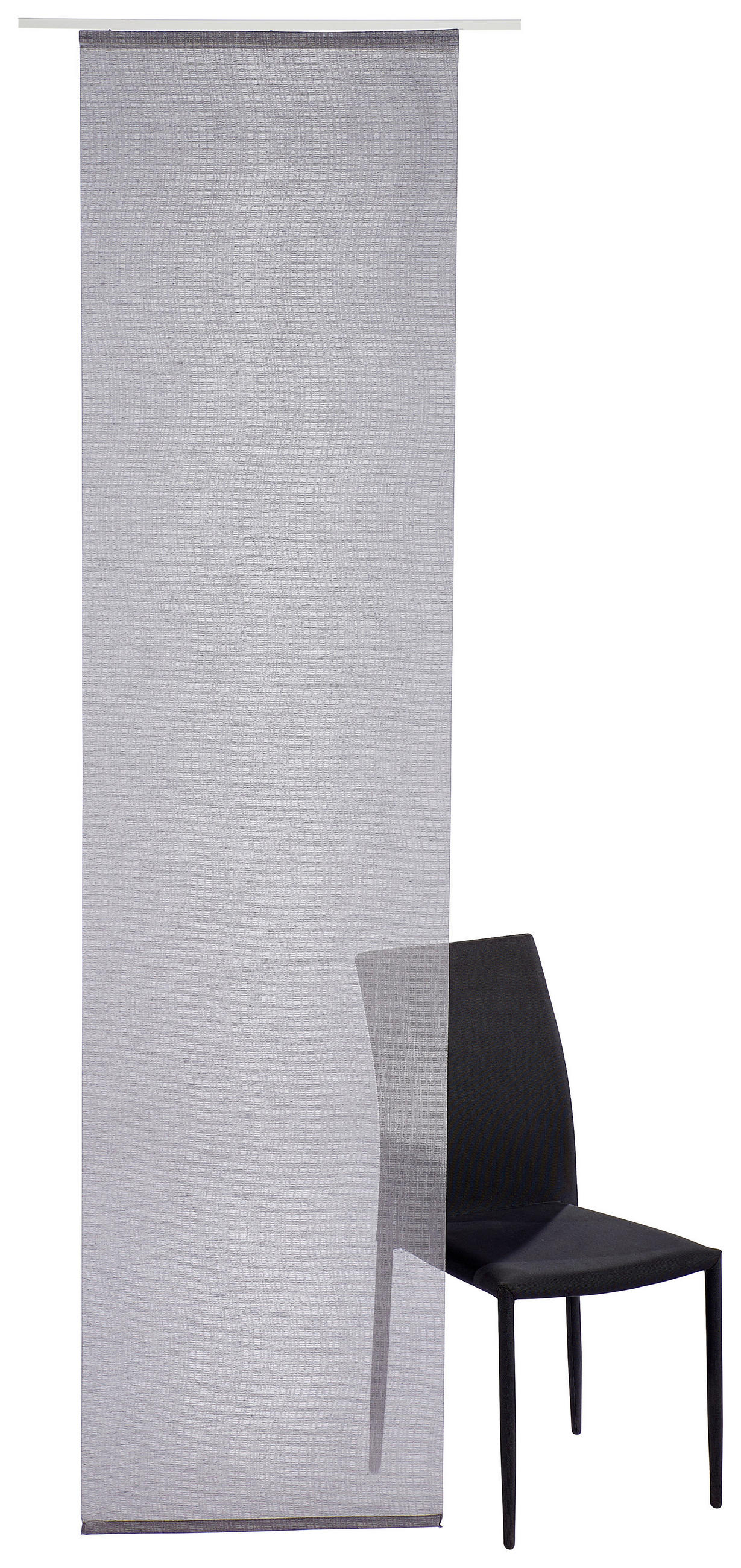 FLÄCHENVORHANG   transparent   60/245 cm  - Grau, Design, Textil (60/245cm) - Novel