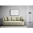 SCHLAFSOFA in Chenille Beige  - Beige/Schwarz, KONVENTIONELL, Kunststoff/Textil (238/74/107cm) - Carryhome