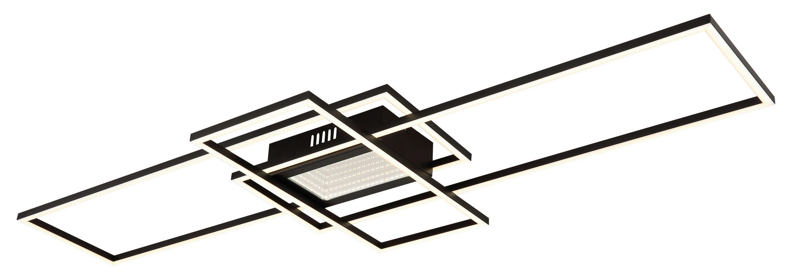 LED SVJETILJKA STROPNA SAUNDERS - crna/opalna, Design, metal/plastika (110,8/42/6,8cm)
