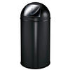 ABFALLEIMER Berlin 40 L  - Anthrazit/Schwarz, Basics, Kunststoff/Metall (38/38/73cm) - Fackelmann
