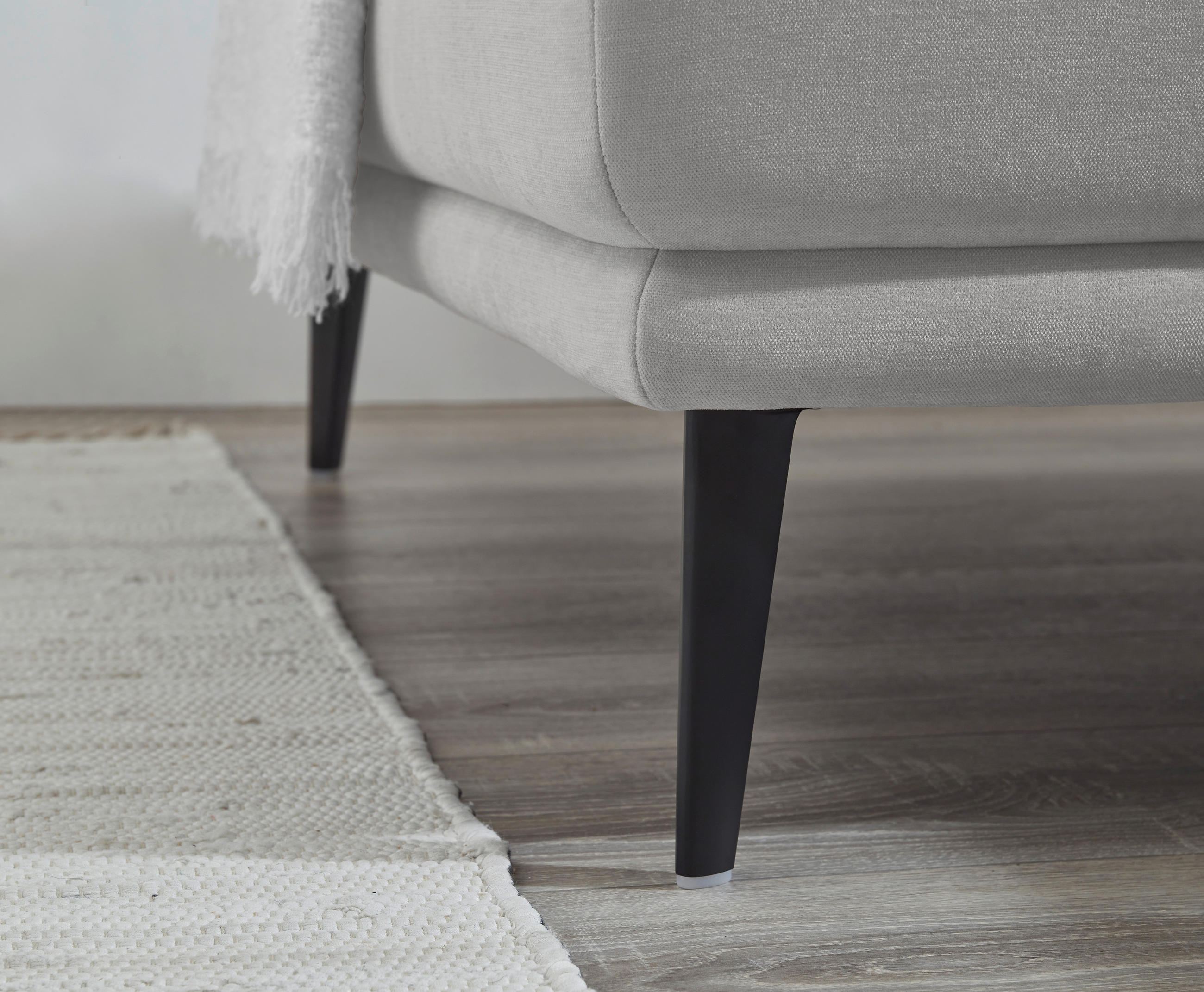 Thumbnail - SetOne by Musterring Ecksofa, Grau, Textil, 3-Sitzer, Füllung: Kaltschaum, Ottomane links, L-Form, 279x193 cm, Made in E...