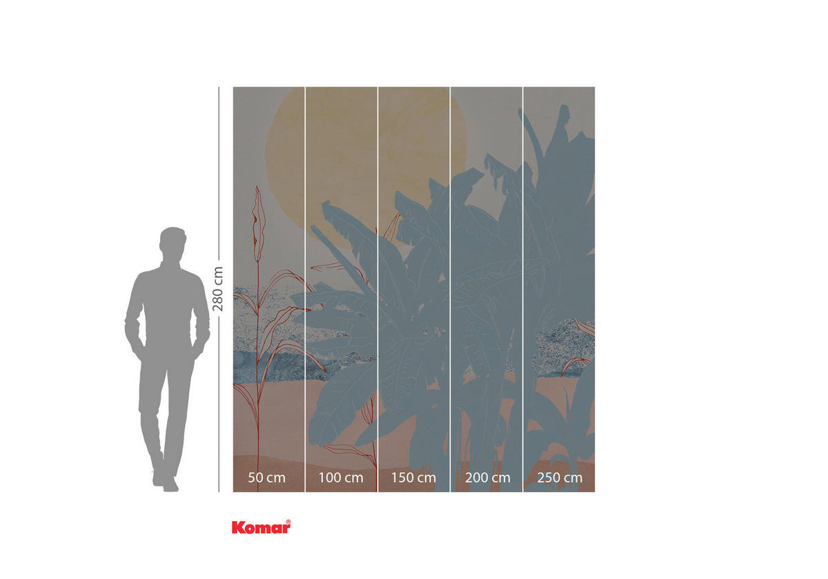 FOTOTAPET 200/280 cm  - multicolor, Trend, papper (200/280cm) - Komar