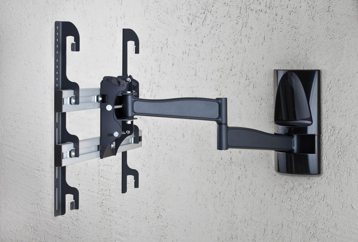 TV-WANDHALTER in Schwarz  - Schwarz, Konventionell, Metall (65/48/67cm) - MID.YOU