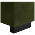 ECKSOFA  in Webstoff Dunkelgrün  - Dunkelgrün/Schwarz, KONVENTIONELL, Holz/Textil (244/283cm) - Carryhome