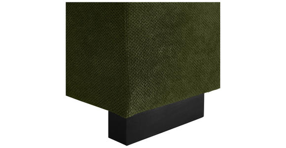 ECKSOFA  in Webstoff Dunkelgrün  - Dunkelgrün/Schwarz, KONVENTIONELL, Holz/Textil (244/283cm) - Carryhome